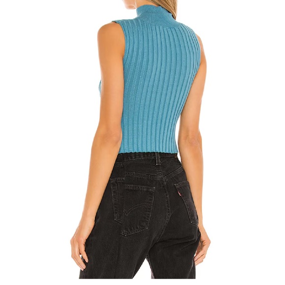 Revolve Superdown Blue Alora Top - Picture 2 of 4